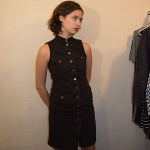 Ralph Lauren Black Denim Button up Dress